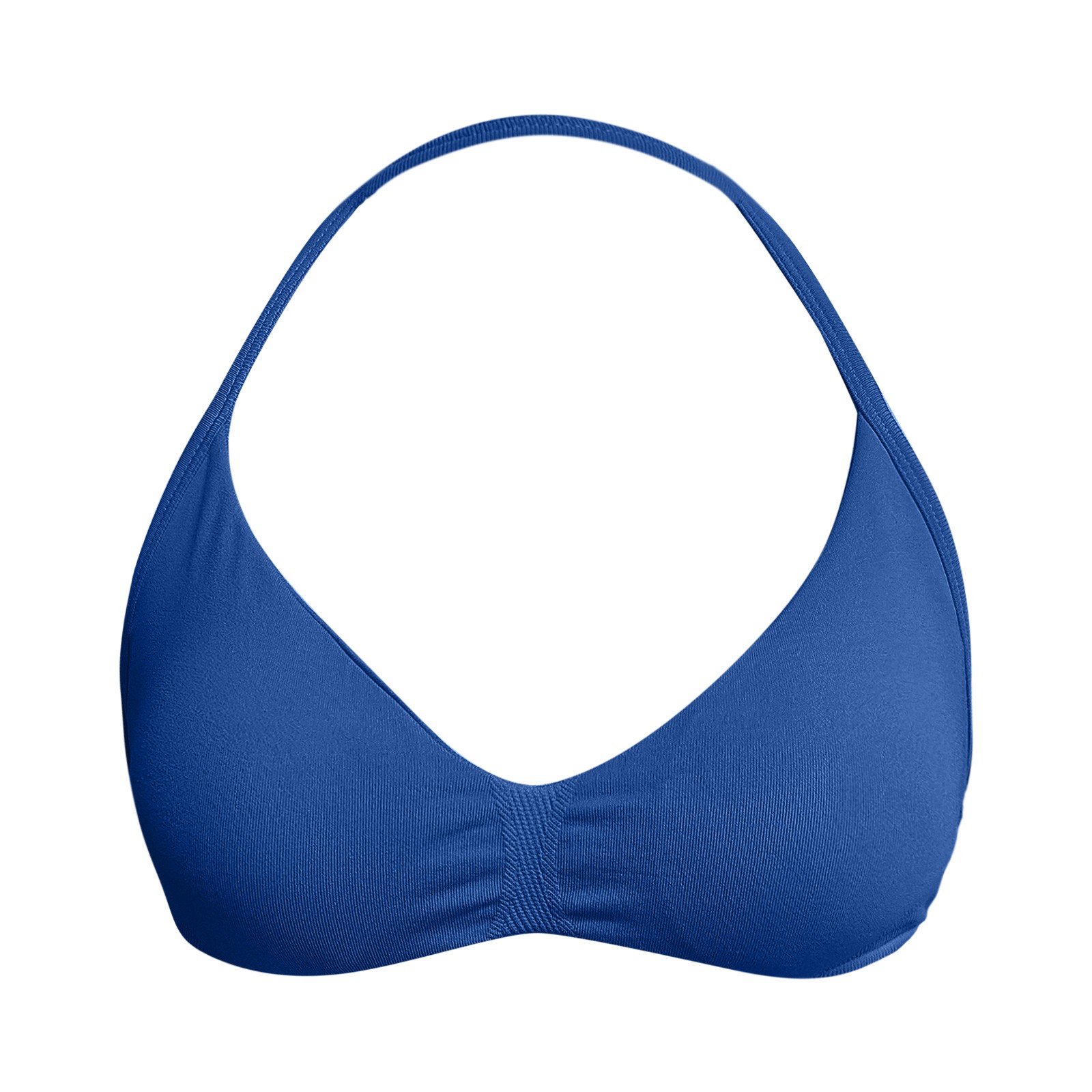 thumbnail image 5 of Sujetador deportivo sin espalda con tirantes para mujer - Copas acolchadas extraíbles, nailon-spandex - Sujetador de yoga y gimnasio con fruncido delantero - Tallas XS-XL, 5 of 5